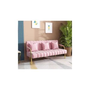 패브릭 3인 소파 골드 네일샵 매장 병원 라운지 카페