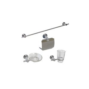 욕실용품세트 수건걸이/비누받침/휴지걸이/컵 4종세트