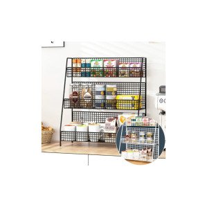 철재 3단 거실 주방 틈새 수납장 수납 선반 수납함